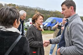 Annie Genevard Visits the Rhone Region - France