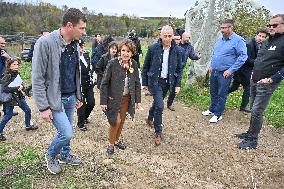 Annie Genevard Visits the Rhone Region - France