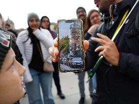 Atmosphere Around Louvres Museum Following Robbery - Paris