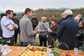 Annie Genevard Visits the Rhone Region - France