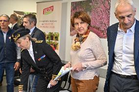 Annie Genevard Visits the Rhone Region - France