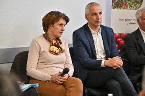 Annie Genevard Visits the Rhone Region - France