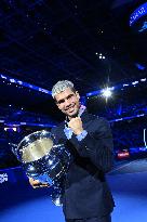 Carlos Alcaraz Wins ATP Year End No.1 Trophy - Turin