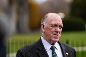 Tom Homan Speaks To Press Outside White House - Washington