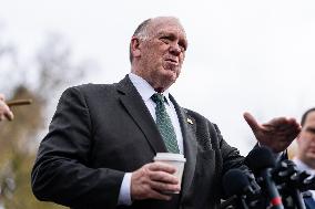 Tom Homan Speaks To Press Outside White House - Washington