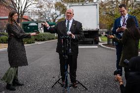 Tom Homan Speaks To Press Outside White House - Washington