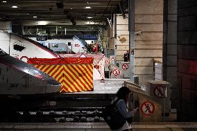 Illustrations Following Police Man Shooting Man Armed With Knife At Montparnasse Train Station - Paris