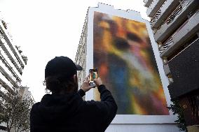 Mural Painting In Tribute To The Victims Of The 13 November Attacks - Paris