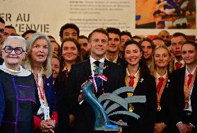 Inauguration by President Macron of 5th edition of the Great Exhibition of Made in France - Paris