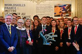 Inauguration by President Macron of 5th edition of the Great Exhibition of Made in France - Paris