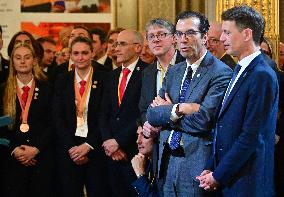 Inauguration by President Macron of 5th edition of the Great Exhibition of Made in France - Paris