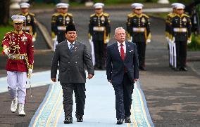 King Abdullah II of Jordan on visit in Indonesia