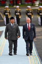 King Abdullah II of Jordan on visit in Indonesia
