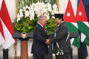 King Abdullah II of Jordan on visit in Indonesia