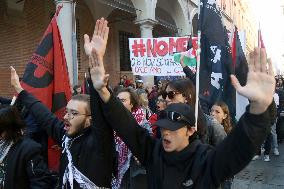 No Meloni Day demonstration - Bologna