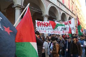 No Meloni Day demonstration - Bologna