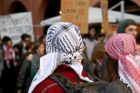 No Meloni Day demonstration - Bologna