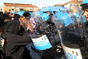 No Meloni Day demonstration - Bologna