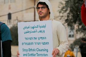 Protests in Beit Jala Against Israeli Settler Violence - Bethlehem