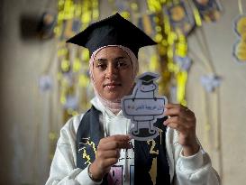 Gaza Student Celebrates Graduation