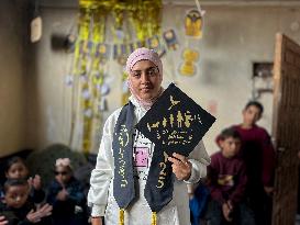Gaza Student Celebrates Graduation