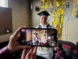 Gaza Student Celebrates Graduation