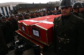 Military Plane Crash Funeral - Ankara