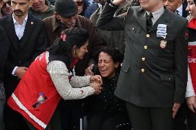 Military Plane Crash Funeral - Ankara