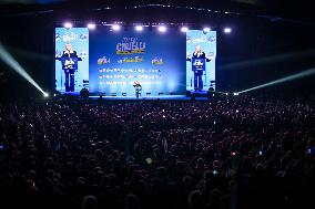 Campaign rally to support Campania regional candidate Edmondo Cirielli - Naples, Italy