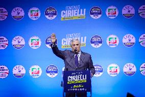 Campaign rally to support Campania regional candidate Edmondo Cirielli - Naples, Italy
