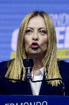 Campaign rally to support Campania regional candidate Edmondo Cirielli - Naples