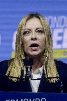 Campaign rally to support Campania regional candidate Edmondo Cirielli - Naples