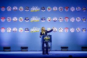 Campaign rally to support Campania regional candidate Edmondo Cirielli - Naples