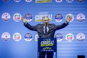Campaign rally to support Campania regional candidate Edmondo Cirielli - Naples