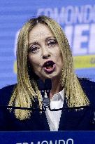 Campaign rally to support Campania regional candidate Edmondo Cirielli - Naples