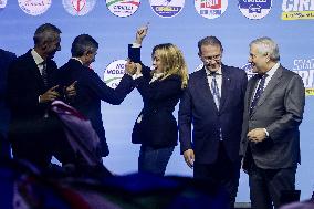 Campaign rally to support Campania regional candidate Edmondo Cirielli - Naples