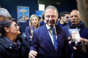 Campaign rally to support Campania regional candidate Edmondo Cirielli - Naples