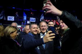 Campaign rally to support Campania regional candidate Edmondo Cirielli - Naples