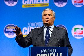 Campaign rally to support Campania regional candidate Edmondo Cirielli - Naples