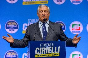 Campaign rally to support Campania regional candidate Edmondo Cirielli - Naples