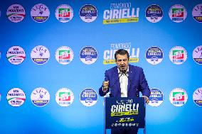 Campaign rally to support Campania regional candidate Edmondo Cirielli - Naples