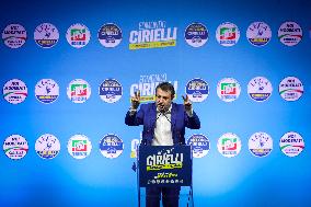 Campaign rally to support Campania regional candidate Edmondo Cirielli - Naples