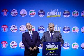 Campaign rally to support Campania regional candidate Edmondo Cirielli - Naples