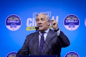 Campaign rally to support Campania regional candidate Edmondo Cirielli - Naples
