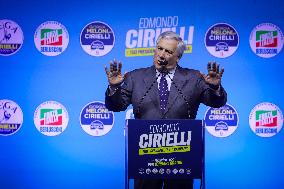 Campaign rally to support Campania regional candidate Edmondo Cirielli - Naples