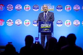Campaign rally to support Campania regional candidate Edmondo Cirielli - Naples