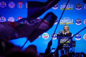 Campaign rally to support Campania regional candidate Edmondo Cirielli - Naples