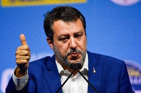 Campaign rally to support Campania regional candidate Edmondo Cirielli - Naples