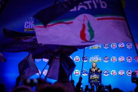 Campaign rally to support Campania regional candidate Edmondo Cirielli - Naples