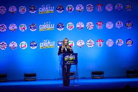 Campaign rally to support Campania regional candidate Edmondo Cirielli - Naples
